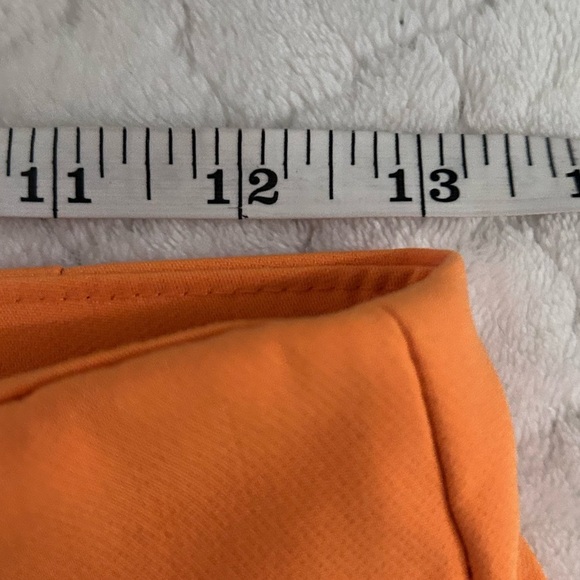 A New Day Orange Pleated High Rise Trouser Shorts Size 4 - Picture 6 of 6